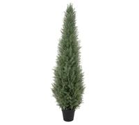 bellacat UV Resistant Artificial Topiary Trees Outdoor, Faux Cedar Tree with Full & Realistic Leaves, Fake Cypress Tree for Front Door Proch Patio Deck Balcony Yard Decor(150cm, 1Pack)