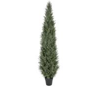 bellacat UV Resistant Artificial Topiary Trees Outdoor, Faux Cedar Tree with Full & Realistic Leaves, Fake Cypress Tree for Front Door Proch Patio Deck Balcony Yard Decor(184cm, 1Pack)