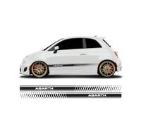 BellaFolia Side Stripes Sticker "Abarth" Lettering Suitable for Fiat 500 30002