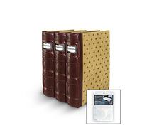 Bellagio-Italia DVD/CD Storage Tuscany Crimson Binder 3-Pack with Insert Sheets