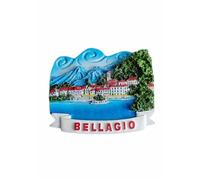 Bellagio Lake Como Italy Refrigerator Magnet Travel Souvenir Fridge Decoration 3D Magnetic Sticker Hand Painted Craft Collection