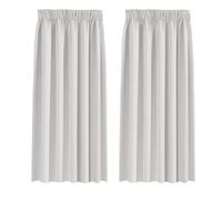 BellaHills Blackout Curtains Pencil Pleat Bedroom Curtain Panel for Privacy Protected Thermal Insulated Window Treatment for Living Room 2 Panels, 66 x 54 Inch, Stone