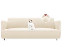 BellaHills High Stretch Sofa Cover 3 Seater Replacement Compatible Cover for Söderhamn 3-Seat Sofa Non Slip Sofa Slipcovers for Living Room Couch Covers Washable Furniture Protectors(3 Seater,Natural)