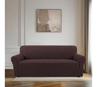 BellaHills High Stretch Sofa Cover 3 Seater Sofa Covers Pets Dogs Friendly Non Slip Sofa Slipcovers for Living Room Couch Covers Washable Furniture Protectors (3 Seater, Brown)