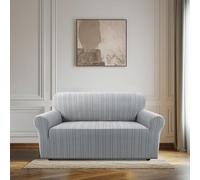 BellaHills High Stretch Sofa Covers 2 Seater Loveseat Sofa Cover Pets Friendly Non Slip Sofa Slipcovers for Living Room Couch Covers Washable Furniture Protectors (2 Seater, Dove)