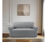 BellaHills High Stretch Sofa Covers 2 Seater Loveseat Sofa Cover Pets Friendly Non Slip Sofa Slipcovers for Living Room Couch Covers Washable Furniture Protectors (2 Seater, Grey)