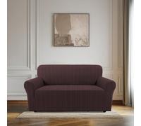 BellaHills High Stretch Sofa Covers 2 Seater Loveseat Sofa Cover Pets Friendly Non Slip Sofa Slipcovers for Living Room Couch Covers Washable Furniture Protectors (2 Seater, Brown)