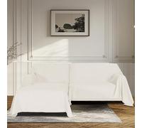 BellaHills Sectional Sofa Covers L Shaped Couch Cover Sofa Slipcovers Reversible Corner Sofa Cover Washable 2 Pieces Couch Covers for Sectional Sofa, 180x280/180x230cm, Beige