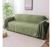 BellaHills Sofa Cover 3 Seater Washable Couch Covers for Dogs Cotton Sofa Slipcovers Sectional Sofa Covers Furniture Protectors for Pets Kids Feature Geometrical Jacquard Fabric (180x300cm, Sage)