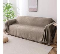 BellaHills Sofa Cover 3 Seater Washable Couch Covers for Dogs Cotton Sofa Slipcovers Sectional Sofa Covers Furniture Protectors for Pets Kids Feature Geometrical Jacquard Fabric (180x300cm, Sand)