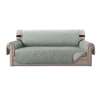 BellaHills Sofa Covers Water Resistant Sofa Cover 3 Seater Reversible Sofa Slipcovers Furniture Protectors Couch Covers with Non Slip Elastic Straps for Kids Pets (Sofa, Lily Pad/Beige)
