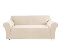 BellaHills Super Stretch Sofa Covers Couch Covers Sofa Slipcovers Furniture Protector for Sofas/Kids/Pets | Form Fitted Jacquard with Elastic Bottom, Thick Soft Non Slip (3 Seater,Natural)