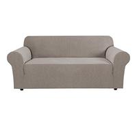 BellaHills Super Stretch Sofa Covers Couch Covers Sofa Slipcovers Furniture Protector for Sofas/Kids/Pets | Form Fitted Jacquard with Elastic Bottom, Thick Soft Non Slip (3 Seater，Taupe)