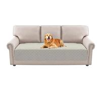 BellaHills Water Repellent Dog Blanket for Bed Sofa Cover Pet Throw, Washable Mattress Protector Furniture Protector for Dog/Pet/Cat, 77x178cm, Ivory