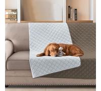 BellaHills Water Repellent Dog Blanket for Bed Sofa Cover Pet Throw, Washable Mattress Protector Furniture Protector for Dog/Pet/Cat, 132x208cm, Taupe