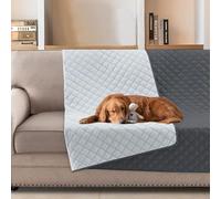 BellaHills Water Repellent Dog Blanket for Bed Sofa Cover Pet Throw, Washable Mattress Protector Furniture Protector for Dog/Pet/Cat, 132x208cm, Grey
