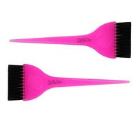 BellaLine Dyeing Brush Set - 2 Pieces - Pink - Professional Hair Dye Brush for Hairdresser and Home