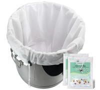 Bellamei Brew Bags Reusable 2 Pack 250 Micron Fine Mesh Bag for Fruit Cider Apple Grape Wine Press Drawstring Straining Brew in a Bag (2 pack-16"×11"/18"×16")