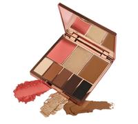 Bellamianta Face & Eye Palette The All in One | Highlighter, Bronzer, Eyeshadow Shades, Blusher, Cream & Powder Formulas, Compact Case & Mirror
