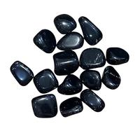 BellaMira Black Onyx Tumblestone Healing Crystal, Single Polished Stone, Healing Crystal for Balancing Energy, Protection and Shielding, Enhancing Self-Confidence, Promoting Focus and Concentration