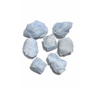 BellaMira Blue Calcite Raw Crystal Stone | Third Eye Throat Chakra Healing Mineral Specimen for Home, Desk, Meditation Space & Crystal Collection | Includes Gift Pouch