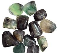 BellaMira Fluorite Tumblestone Healing Crystal, Single Polished Stone, Healing Crystal for Truth, Consciousness, Aura Cleansing, Intellect, Protection, Self-Awareness, Compassion