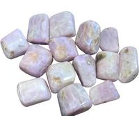 BellaMira Kunzite Tumblestone Healing Crystal, Single Polished Stone, Emotional Healing and Stress Relief, Heart Chakra Activation, Spiritual Enlightenment and Divine Love, Calm Mind