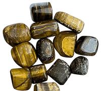 Bellamira Natural Genuine Tiger Eye Healing Crystal | Single Polished Tumblestone Healing Properties Protection and Clear Thinking