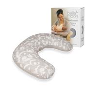 BellaMoon Mini Nursing Pillow for Baby Feeding - Breastfeeding Support Cushion for Moms - Maternity & Pregnancy Pillow - Baby Sleeping, Side Sleeper & Arm Support - Newborn Baby Essentials Set