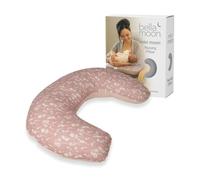 BellaMoon Mini Nursing Pillow for Baby Feeding - Breastfeeding Support Cushion for Moms - Maternity & Pregnancy Pillow - Baby Sleeping, Side Sleeper & Arm Support - Newborn Baby Essentials Set