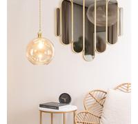 ValueLights | Amber Glass Globe Ceiling Light Shade | Lamp Shades, Home Décor & Improvement Essential