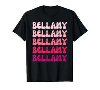 Bellamy First Name Minimalist Design Value Graphic T-Shirt, Men, Black, M