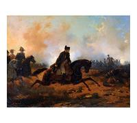 Bellange Napoleon Charging Battle Waterloo Painting Unframed Wall Art Print Poster Home Decor Premium