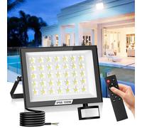 Bellanny 100W Security Lights Outdoor Motion Sensor, 10000Lumen Outside Light, 6500K Pir Flood Light with Sensor | IP66 Waterproof Floodlight Wall Lights Mains Powered for Garden Backyard Garage Porch