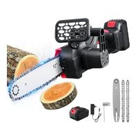 Bellanny 12inch Mini Chainsaw Cordless, 21V 4500RPM Brushless Cordless Chainsaw with 3000mAh Battery, Automatic Lubrication System, Handheld Chainsaw for Wood Cutting Tree Trimming Gardening