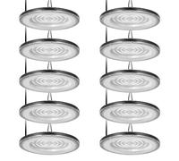 Bellanny 200W LED UFO High Bay Light - 20000LM High Bay Light 6500K Daylight White Warehouse Lighting IP66 Waterproof Commercial Lighting Fixture for Workshop Factory Warehouse Garage(10 Packs)
