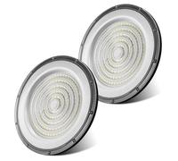 Bellanny 300W LED UFO High Bay Light - 30000LM High Bay Light 6500K Daylight White Warehouse Lighting IP66 Waterproof Commercial Lighting Fixture for Workshop Factory Warehouse Garage(2 Packs)