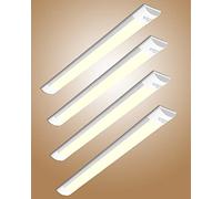 Bellanny 30W LED Batten Lights, 3ft LED Tube Light, 3000k Warm White Ceiling Surface Mounted Light, 3600LM 180 °Beam Angle Ceiling Light for Office, Bathroom, Kitchen (4 Packs)