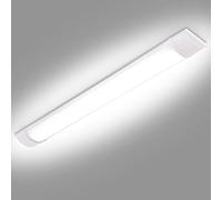 Bellanny 40W LED Batten Light, 4ft 120cm 4800LM 6500K Cool White LED Tube Light, Low Profile Wall or Ceiling Surface Mounted Fitting for Ceiling of Home, Office, Workshop & Garage Lighting