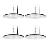 Bellanny 500W LED UFO High Bay Light - 50000LM High Bay Light 6500K Daylight White Warehouse Lighting IP66 Waterproof Commercial Lighting Fixture for Workshop Factory Warehouse Garage(4 Packs)