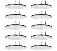 Bellanny 500W LED UFO High Bay Light - 50000LM High Bay Light 6500K Daylight White Warehouse Lighting IP66 Waterproof Commercial Lighting Fixture for Workshop Factory Warehouse Garage(10 Packs)