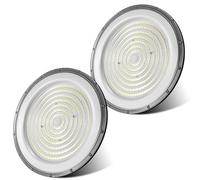 Bellanny 500W LED UFO High Bay Light - 50000LM High Bay Light 6500K Daylight White Warehouse Lighting IP66 Waterproof Commercial Lighting Fixture for Workshop Factory Warehouse Garage（2 Packs）