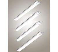 Bellanny 50W LED Batten Lights, 5ft LED Tube Light, 45000K Nature White Ceiling Surface Mounted Light, 6000LM 180 °Beam Angle Ceiling Light for Office, Bathroom, Kitchen (4 Packs)