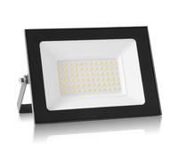 Bellanny 50W LED Flood Light Outdoor 5000LM Super Bright Outdoor Security Lights with Wide Lighting Angel, 6500K Daylight White IP66 Waterproof Safety Light for Playground Yard Stadium Lawn Patio