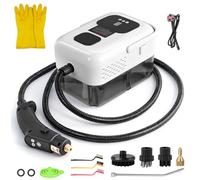 Bellanny Steam Cleaners, 2500W Steam Cleaner Handheld with 1.2L Tank, 9-Speed Adjustment Portable Steam Cleaner with 3 Brush Heads for Cleaning Floor Bathroom Kitchen Window Car - 15s Heat-Up