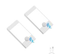 Bellanny Under Cupboard Kitchen Lights LED, 2Pack 10LED Motion Sensor Dimmable Cupboard Lights Indoor, 6500K Wardrobe Light with Magnetic Sticker, Wireless USB Night Light for Closet Hallway Stairs