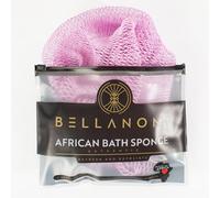 BELLANOMI African Exfoliating Net Sponge, Authentic African Bath Sponge, Ethically sourced from Nigeria, 45 inches Long, Back Scrubber for Daily use (Lilac)