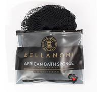 BELLANOMI African Exfoliating Net Sponge, Authentic, Ethically sourced from Nigeria, 45 inches Long, Back Scrubber for Daily use (Black)