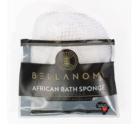 BELLANOMI African Exfoliating Net Sponge, Authentic, Ethically sourced from Nigeria, 45 inches Long, Back Scrubber for Daily use (White)