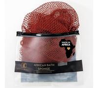 BELLANOMI African Exfoliating Net Sponge, Authentic, Ethically sourced from Nigeria, 45 inches Long, Back Scrubber for Daily use (Copper Brown)
